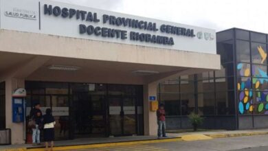 Trabajos en el Hospital Docente de Riobamba