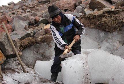Ruta del hielero en el Chimborazo. https://laprensa.com.ec