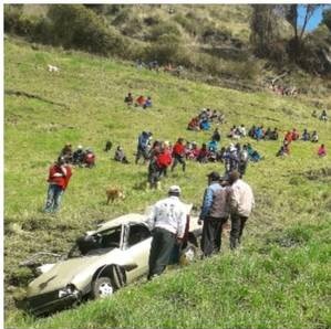 Accidente de tránsito Guamote