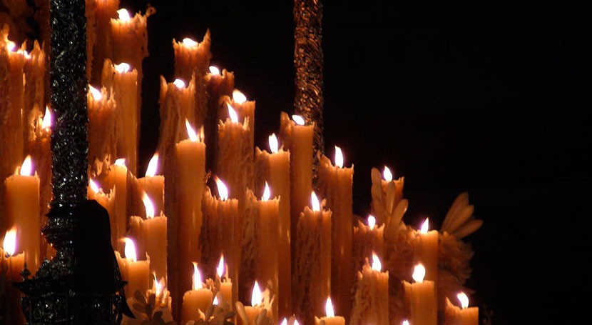 Historia de velas y cera para la Semana Santa