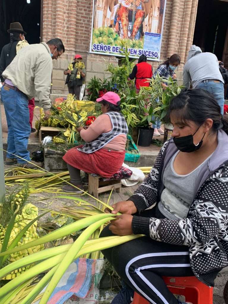 Ramos de palma se vendieron en Riobamba