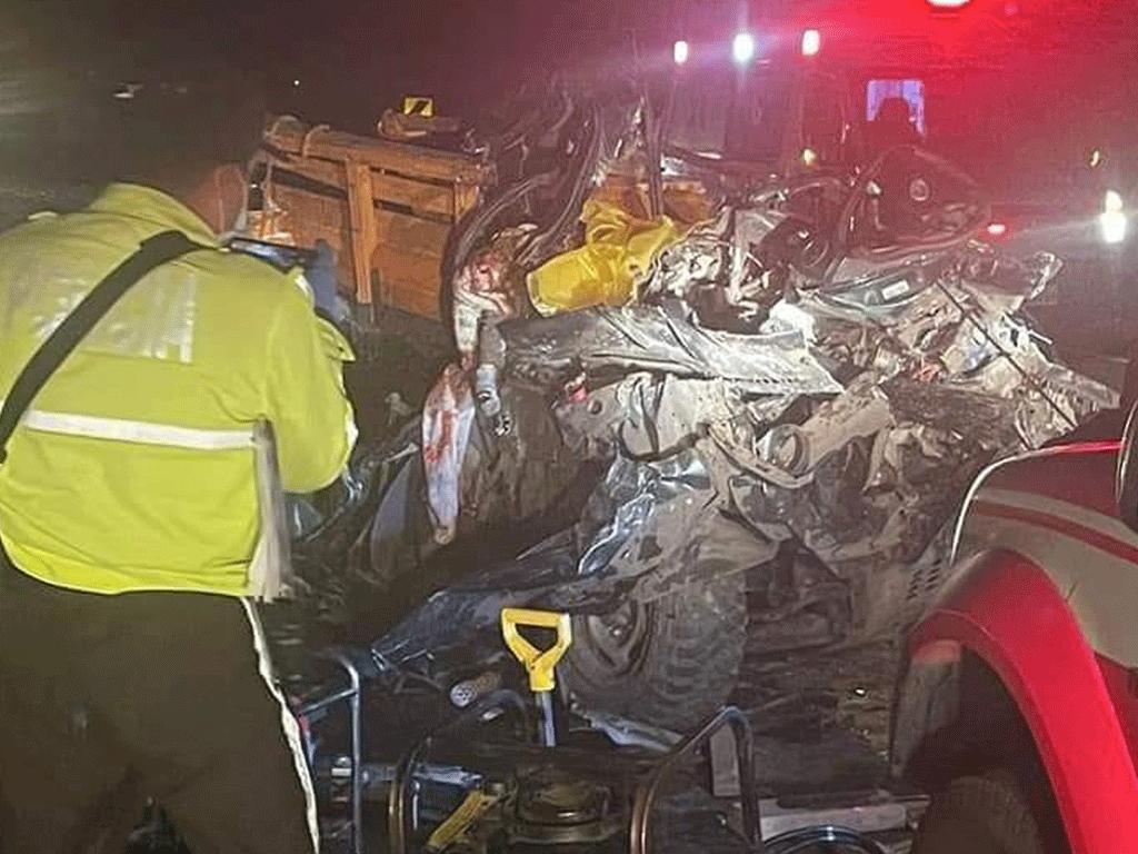 Choque múltiple en la vía Riobamba-Ambato
