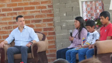 Presidnete Noboa en Penipe, Chimborazo