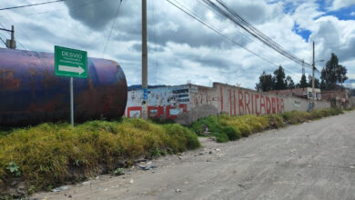 Desvío de transporte interprovincial en Riobamba