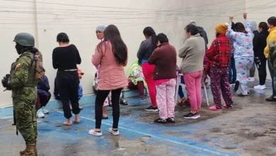 Interior de la cárcel de mujeres de Riobamba