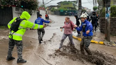 Aluvión en La Gasca, estructuras afectadas y calles cerradas