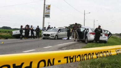 Mortal balacera deja dos policías muertos en Guayas