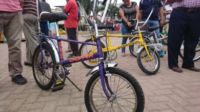 ciclopaseo y carrera de bicicletas clásicas en Riobamba