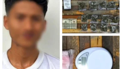 Los jóvenes detenidos con droga en Riobamba.
