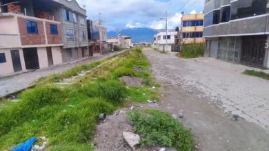 Avenida Ecuador en abandono por los alcaldes de Riobamba