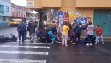 Un nuevo accidente de tránsito en Riobamba deja 3 heridos como saldo. Los vecinos del sector esperaban lo peor, por los lamentos
