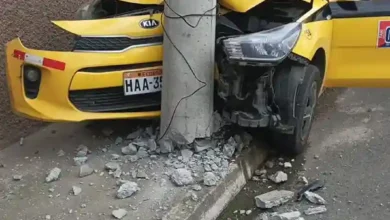 Otro accidente de tránsito se produjo: un taxi chocó contra un poste y alteró la calma de los habitantes de las calles Chile y Alvarado