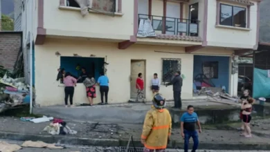 Vivienda afectada en Pallatanga.