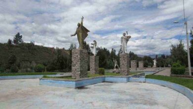 Faltan por terminar cuatro esculturas del monumento a monseñor Leonidas Proaño, ubicado en el parque Ecológico de Riobamba.
