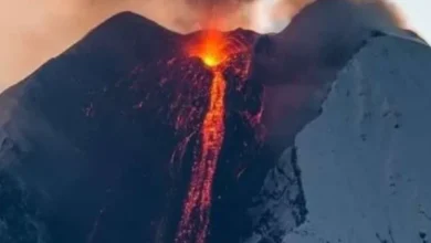 Hoy se registra bramidos y ceniza en el Volcán Sangay.