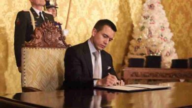 Presidente Noboa firmó decreto de seguridad para autoridades designadas