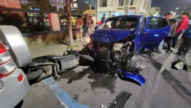 Accidente de tránsito resultó en dos heridos en Riobamba