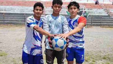 Tres hermanos llegaron desde Lago Agrio para jugar el Mundialito Guambras con Fe en Chimborazo con el Riverpool en la sub-17.