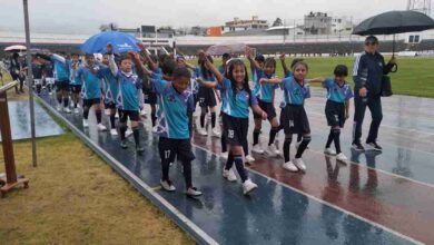 Unos 1.300 estudiantes de la Unidad Educativa Nicanor Larrea forman parte de los Juegos Internos, este lunes 28 de octubre se inauguró.