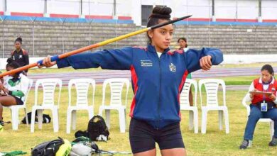 Carla Díaz ganó el heptatlón en el Campeonato Nacional U-18 que se llevó a cabo en Quito en la pista de los Chasquis.