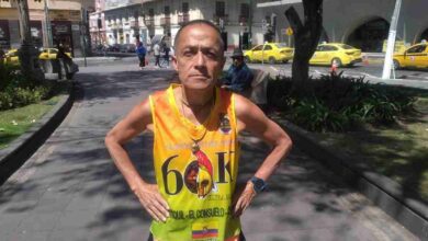 Gonzalo Arévalo tiene 63 años de edad y sería el único ultramaratonista que tiene la provincia de Chimborazo.