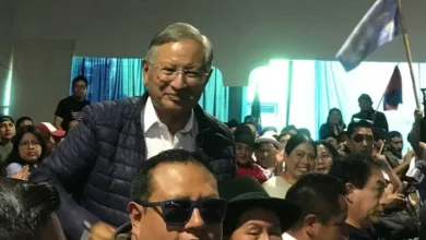 Mariano Curicama asistió a la presentación de Jan Topic y sus candidatos por la alianza Suma-Topic en Chimborazo.