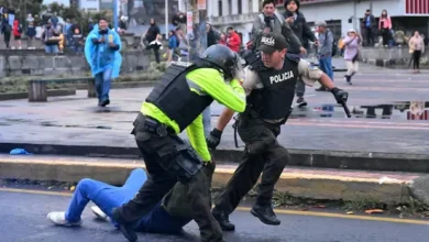 Protesta en Quito 12 detenidos en intento de llegar al centro