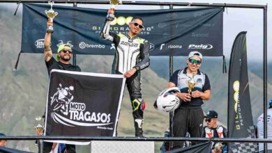 Juan José Fuenmayor y Danny Fuenmayor, pilotos riobambeños de moto velocidad triunfaron en la quinta validad del Campeonato Nacional.