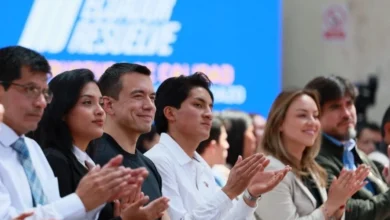 Mishel Mancheno, candidata a la Asamblea, acompañó a Noboa