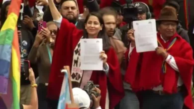 Luisa González de RC5 firmó acuerdo con Pachakutik en Alausí