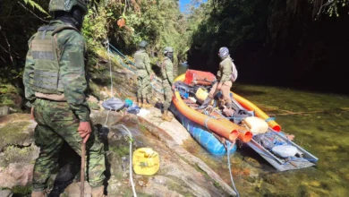Ejercito desmanteló lugar en donde se realizaba minería ilegal