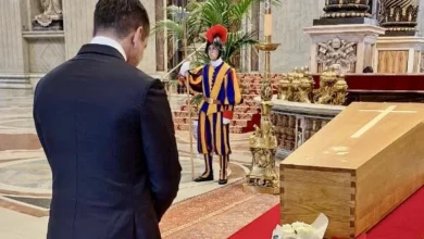 Daniel Noboa participó en el funeral del papa Francisco