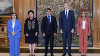 Daniel Noboa se reúne con el Rey Felipe em su gira por Europa