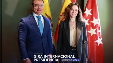 Daniel Noboa se reunió con Isabel Díaz Ayuso en Madrid