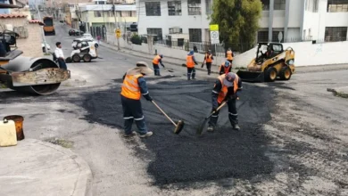 Más de USD 1 millón en asfaltado y bacheo en Riobamba