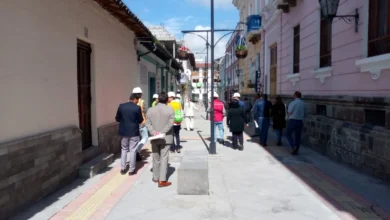 Latacunga: obra pasajes F. Vivero y P. Salcedo aun inconclusa.