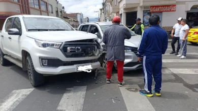 Accidente de tránsito deja daños materiales y un gran susto