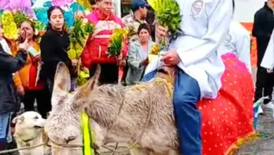 Guaranda escenificó entrada triunfal de Jesús
