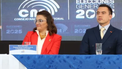 Daniel Noboa en la entrega de las credenciales al presidente y vicepresidenta por el CNE envió un mensaje contundente contra sus opositores y promete crecimiento económico.