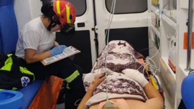 Accidente de tránsito casi le cuesta la vida a un joven