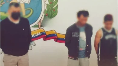 Tres integrantes de“Los Lobos”capturados en Ambato.
