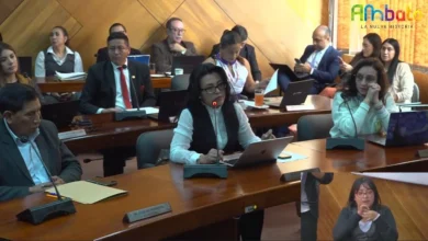 Discusiones en la sesión de Concejo Municipal de Ambato.