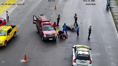 Palora Accidente en motocicleta deja a un joven herido