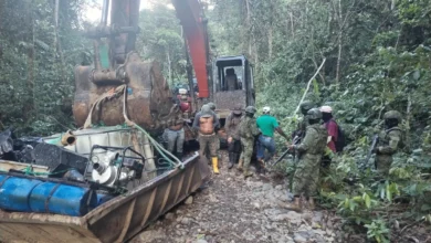 Taisha Ejército intervino en mina ilegal