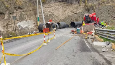 Vía Ambato - Píllaro estará cerrada hasta el 13 de junio.