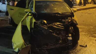 Niña herida en Latacunga luego de choque a taxi