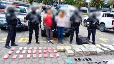 11 detenidos con armas, explosivos y droga en Ambato y Baños.