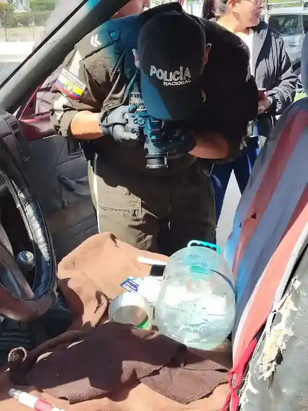 Efectivos especializados de la Policía Nacional no descuidaron ningún detalle durante la investigación