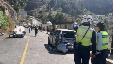 Accidente en Ambato deja 2 muertos y 6 heridos.