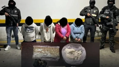 Ambato 4 personas con droga detenidas en Techo Propio.
